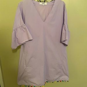 Crosby by Mollie Burch Lavender Bell Sleeve Mini Dress XL